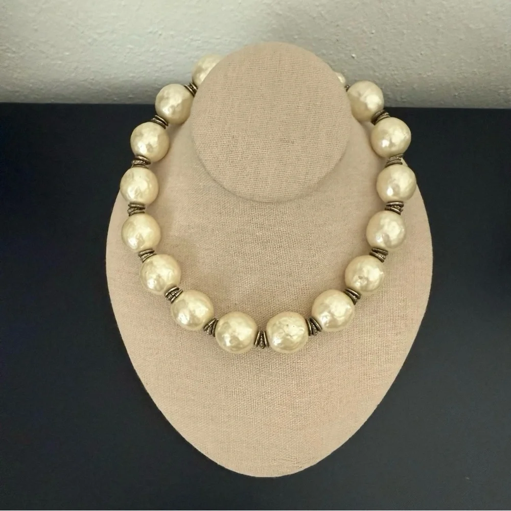 Rare Vintage Dominique Aurientis
Necklace 1980s Baroque Style Glass
Pearls EUC - Picture 2 of 10